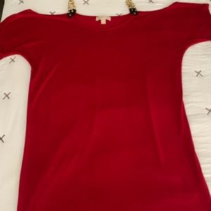 Michael Kors dress, cold shoulder, chain detail